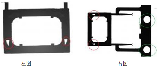 遠心鏡頭和普通工業(yè)鏡頭拍攝模具對比